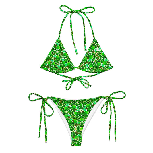 green turtle string bikini